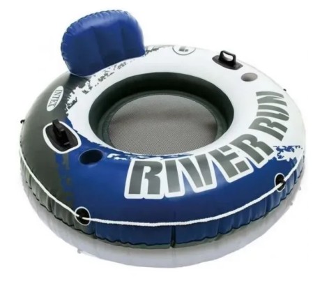 Плотик-крісло надувний Intex 135х135х45см, спинка, 2 ручки 58825