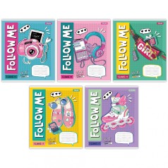 А5/24 лін. 1B Follow me, тетрадь учнів. 20 шт в уп. //
