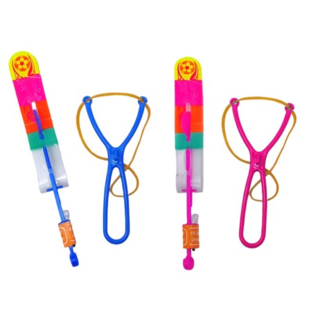 Запускалка Вертолет-рогатка большая микс 20 см