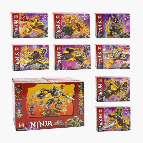 Конструктор, герой, подвижные конечности, среднее количество деталей: 44шт., в кор, МИКС  