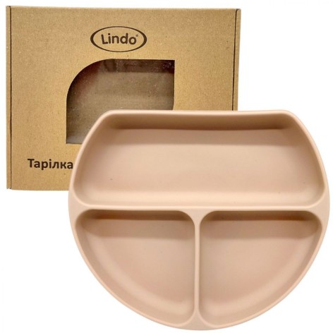 Тарелка секционная силикон (Бежевый)