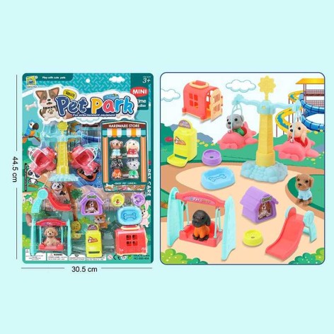 Набір тварин на листі  