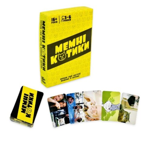Настільна гра "Мемні котики" українською