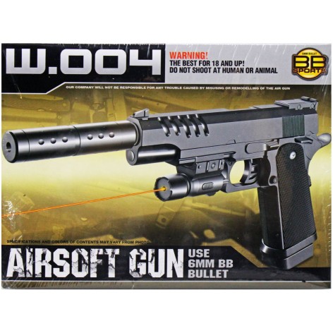 Пистолет с пульками в коробке