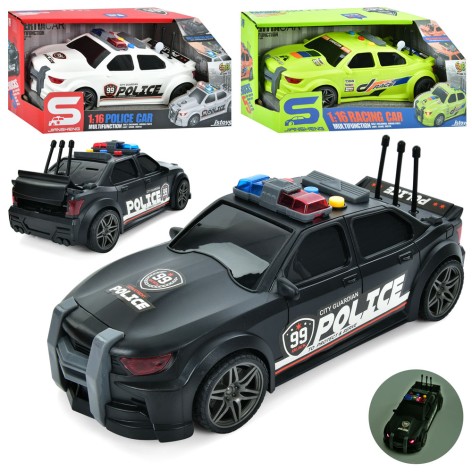 Игрушечная машинка 24,5 см 1:16 звук свет 3 вида (2 вида полиция)