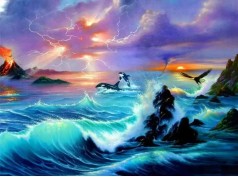 Алмазна мозаїка за номерами 40*50 