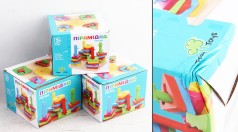 УЦЕНКА 30% Деревянная игрушка Пирамидка-ключ 14,5-14,5-10,5см, в кор-це, 15,5-16-12см 