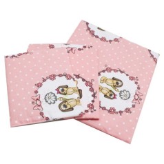 Набір постільний, рожевий