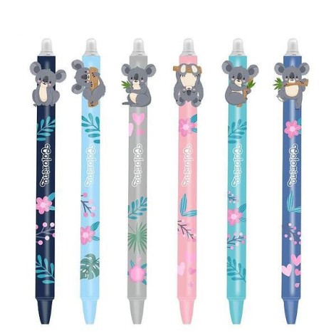 Ручка пиши-стирай 0,5 синя KOALA дисплей