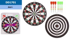 Дартс з дротиками 17'', в слюді 43*1,2см DD1701