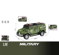 Джип инерция, свет, звук, масштаб 1:32, резиновые колеса, в кор. /96/