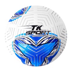 Мяч футбольный C 50190 белый+голубой