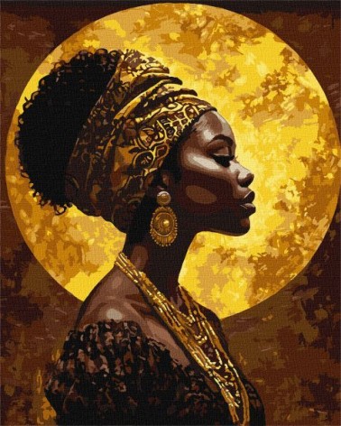 Картина по номерам - "Под золотым солнцем" с красками металлик ©art_selena_ua, 40х50см