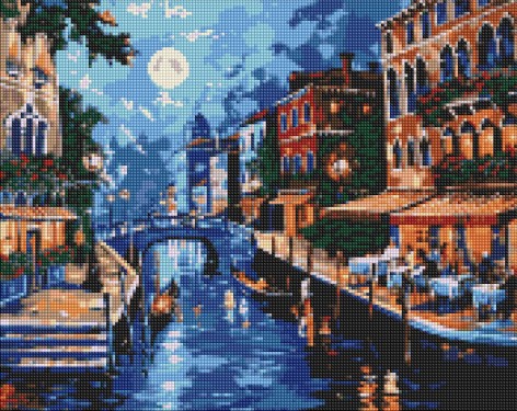 Набор с алмазной мозаикой Романтика Италии Ideyka 40х50 см AMO8048