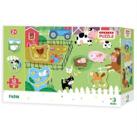 Пазли сортер "Ферма", 18 елементів