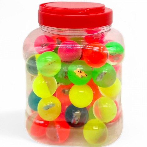 Мʼячик пострибунчик "Іграшки", 3,2 см, 60 штук