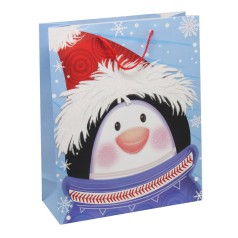 Пакет подарочный ПИНГВИН (30х40 см)