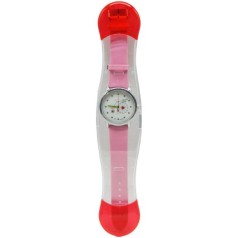 Часы детские A-2428 микс 25см розовый велик