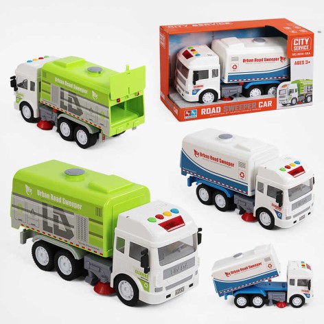 Спецтехніка 2 види, “Прибиральна машина”, звук, підсвічування, мелодія, інерція, кор. 