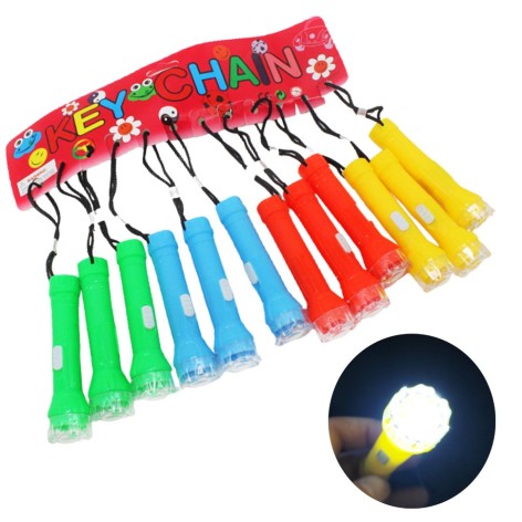 Брелоки пластикові Ліхтарик 12 штук