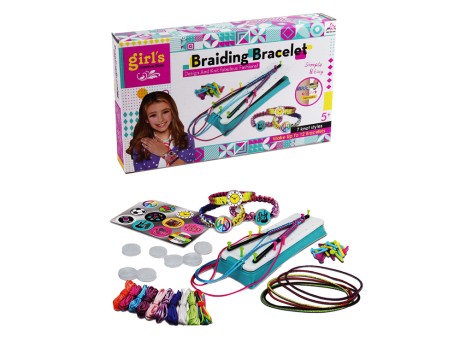 Набір для творчості нитки, станок для плетіння, наклейки, в кор-ці, 27-16-4,5см 