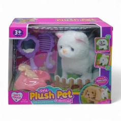 Игровой набор со зверьком "Plush Pet. Котик белый"