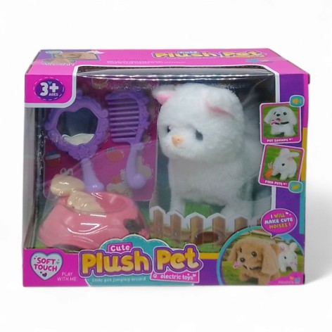 Игровой набор со зверьком "Plush Pet. Котик белый"