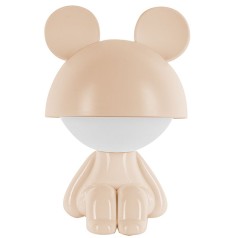 Светильник-ночник LED с аккумулятором Cute Mouse, персиковый