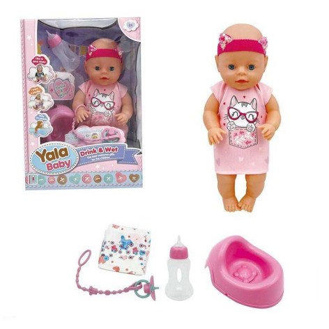 Пупс інтерактивний 40 см з аксесуарами, ходить на горщик YL2440A-G