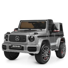 Джип M 4180EBLRS-11 (1шт) р/к 2,4G,2мот45W,1акум12V9AH,муз.,світ.,MP3,TF,USB,колEVA,шкір.сид.,фарб.сірий