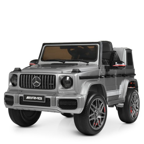 Джип M 4180EBLRS-11 (1шт) р/к 2,4G,2мот45W,1акум12V9AH,муз.,світ.,MP3,TF,USB,колEVA,шкір.сид.,фарб.сірий