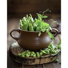 Набор для творчества алмазная картина Зеленый горошек Strateg размером 30х40 см кв (HEG86042)