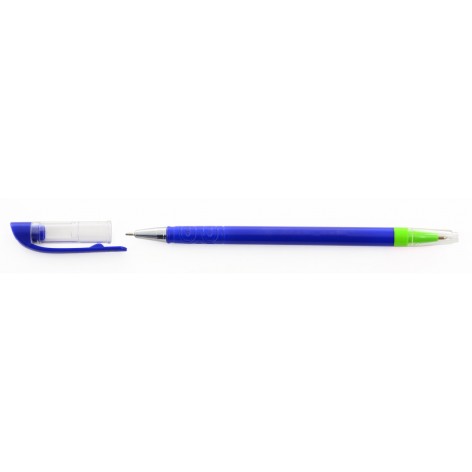 Ручка кулькова, масляна, Combi + Hi-liner зелена, 0,7 / 1,4 мм 