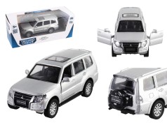 Машинка автомодель - MITSUBISHI PAJERO 4WD TURBO (серебристый)
