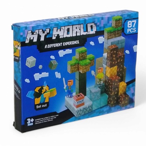 Конструктор магнітний Майнкрафт 87 деталей