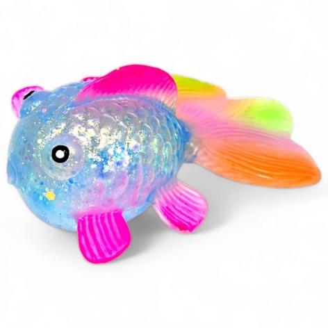 Антистресс жвачка-тянучка "Рыбка" (голубая)