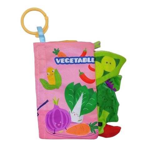 Мягкая книжка шуршалка "Овощи", 6 мес+
