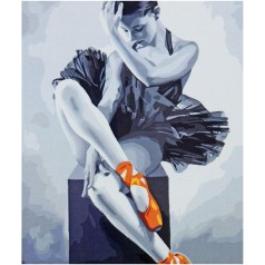Картина по номерам 0454 ОРТ цв. Балерина 40*50