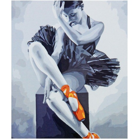 Картина по номерам 0454 ОРТ цв. Балерина 40*50