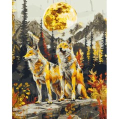 Картина по номерам с красками металлик 