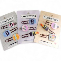 Закладка-скріпка для книг силіконова 3шт. 