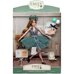 Лялька Emily арт. QJ110 (48шт/2) з аксесуарами, р-р ляльки - 29 см, короб.– 28.5*6.5*36 см