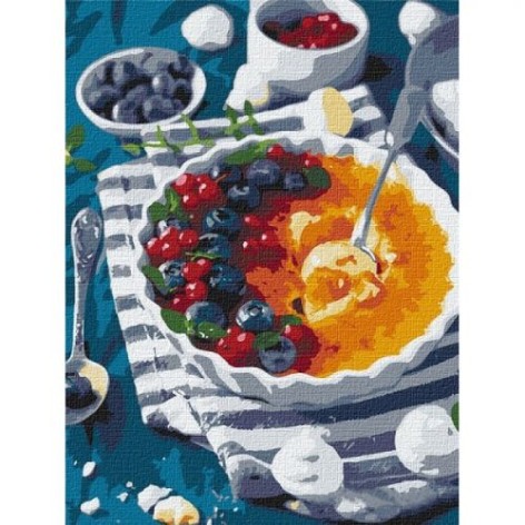 Картина за номерами "Чорничне крем-брюле"???