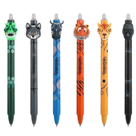 Ручка пиши-стирай 0,5 синя ANIMALS