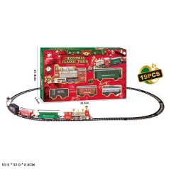 Залізна дорога батар. 19елементів,Merry Cristmas кор. 53,5*32*8см /12/