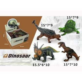 Динозавр 99888-3E гумовий 15 см 4 види