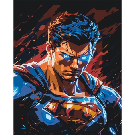 Картина по номерах "Супермен" 40x50 см