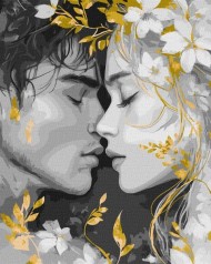 Картина по номерам с красками металлик 