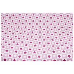 Пеленка клеенчатая, розовая. звездочки