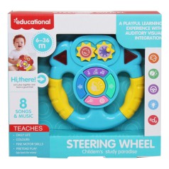Руль детский, со звуками, голубой